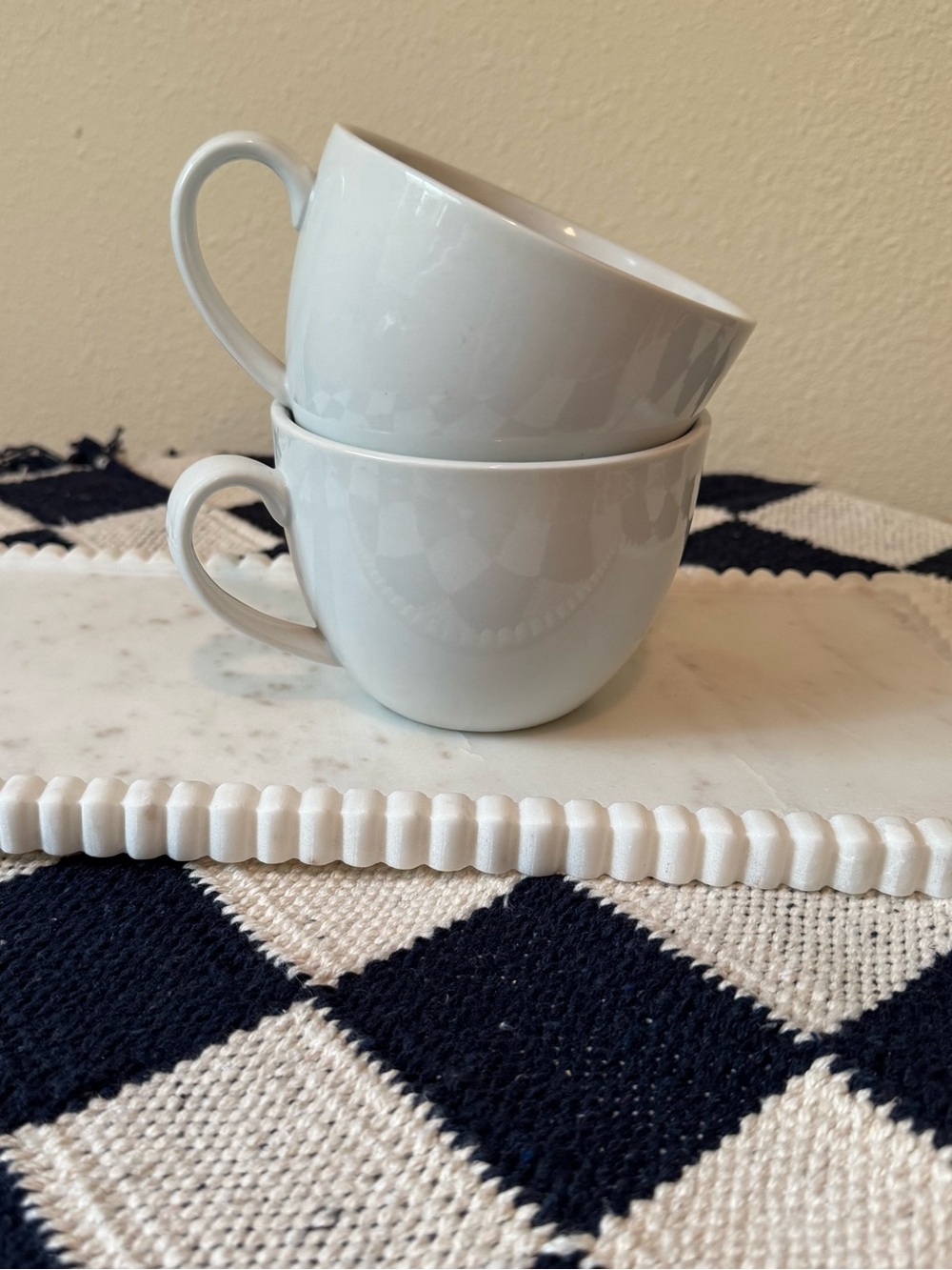 Better Homes And Gardens White Ceramic Cup Set of 2